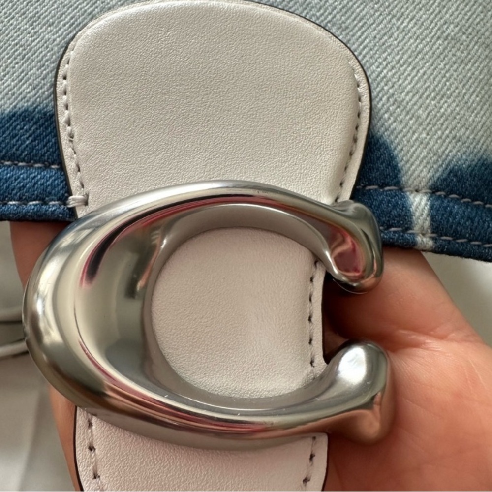 Coach Soft Tabby Denim  Tie-Dye Shoulder Bag - Picture 2 of 5